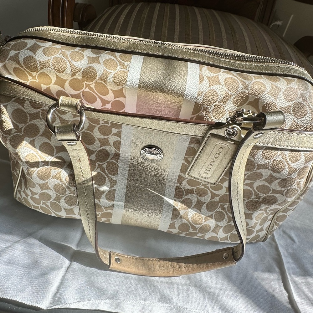Coach signature tote bag